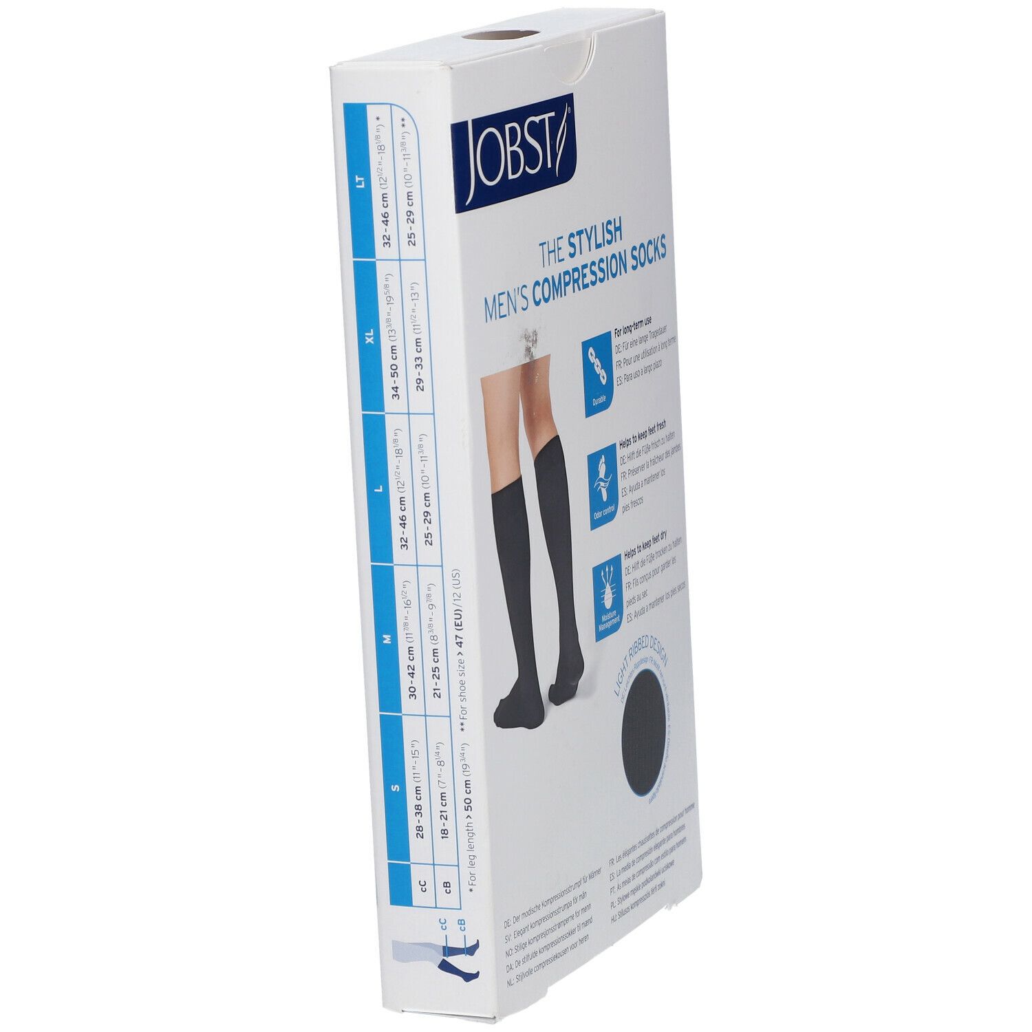 Jobst For Men Casual K2 20-30 Adh Noir XL 7526004
