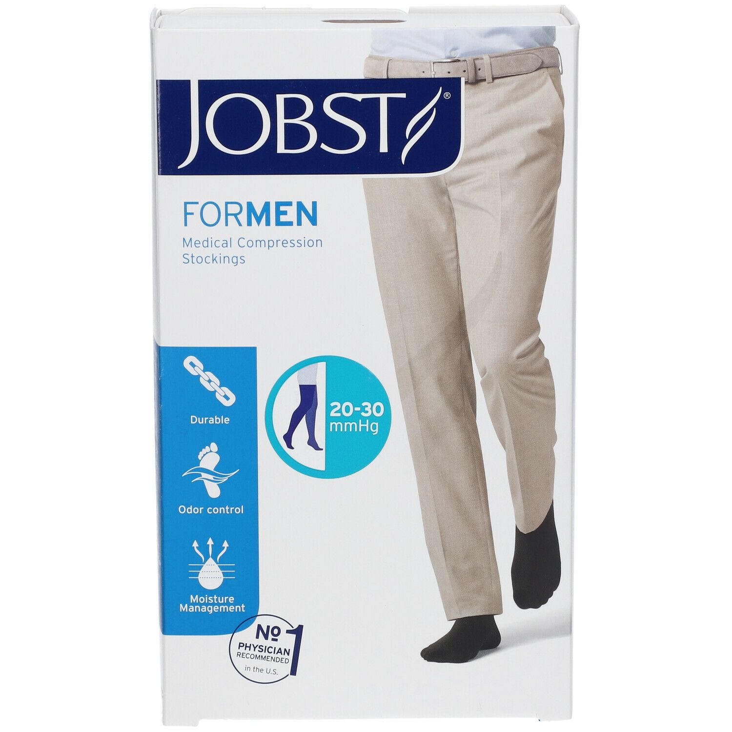 Jobst Pour Homme KL2 Cuisse Mi-Bas Noir M 7526200