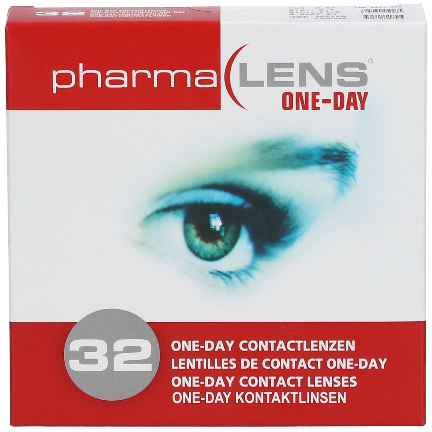 PharmaLens lentilles (jour/24 heurs) (Dioptrie: -2.50)
