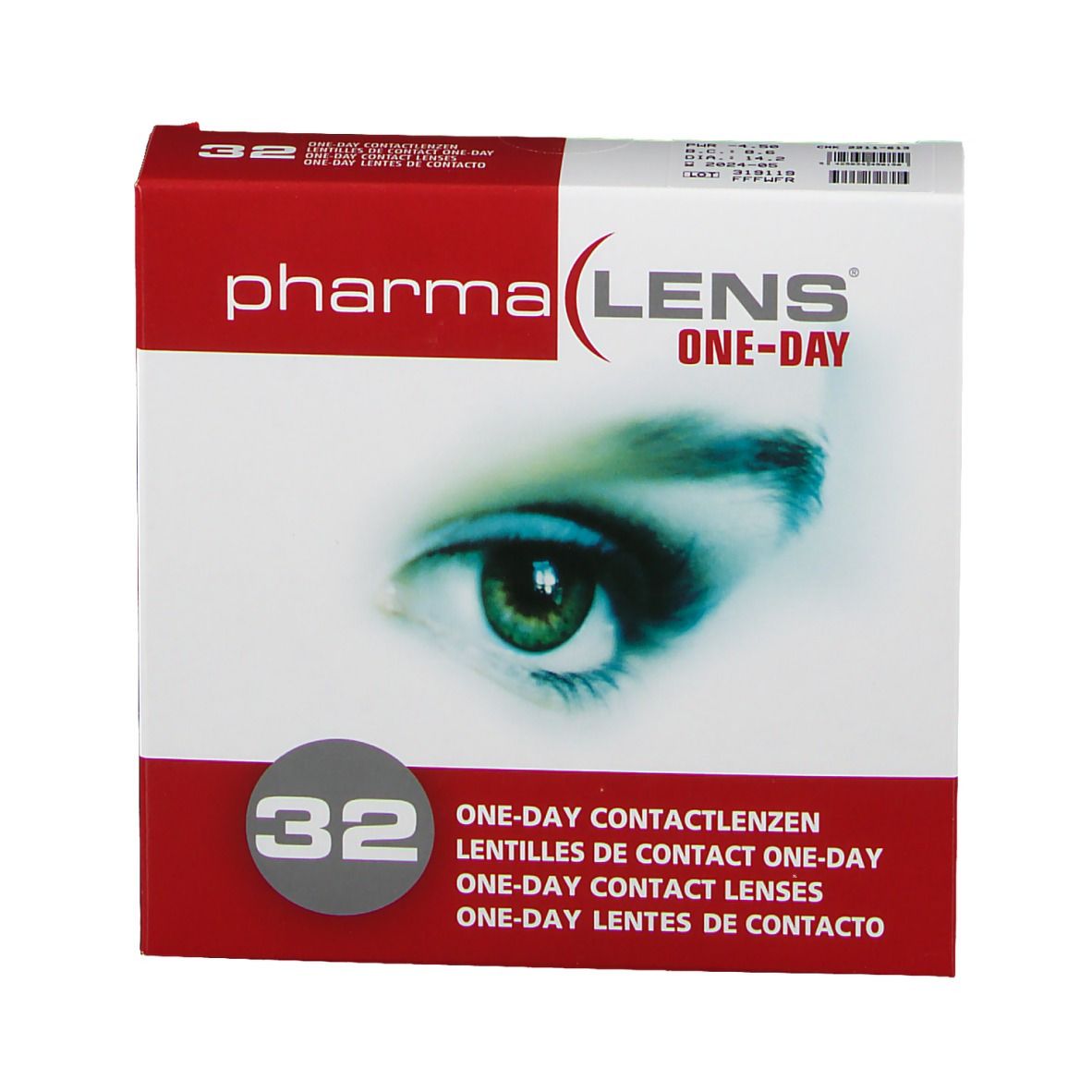 PharmaLens lentilles (jour/24 heurs) (Dioptrie: -4.50)