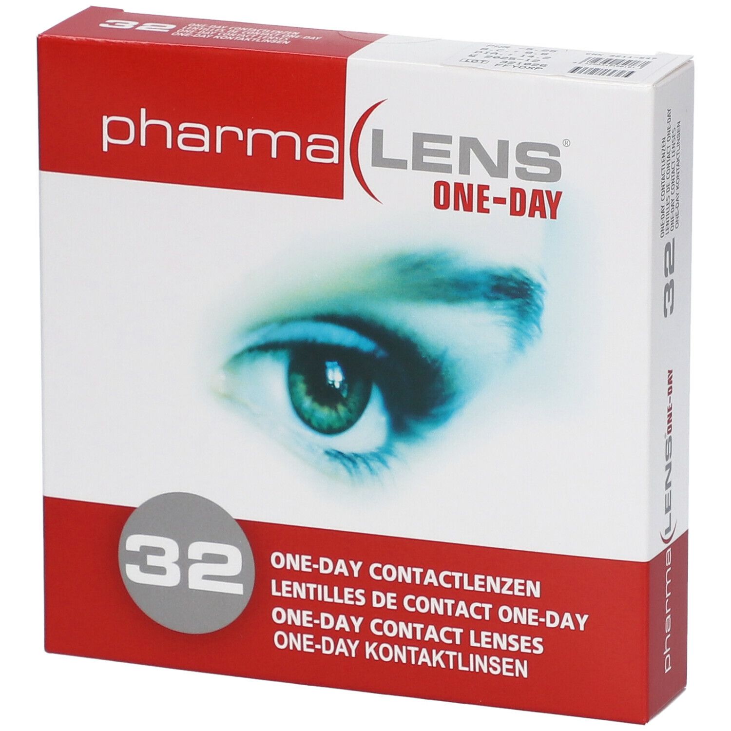PharmaLens lentilles journalières (Dioptrie: -5.25)