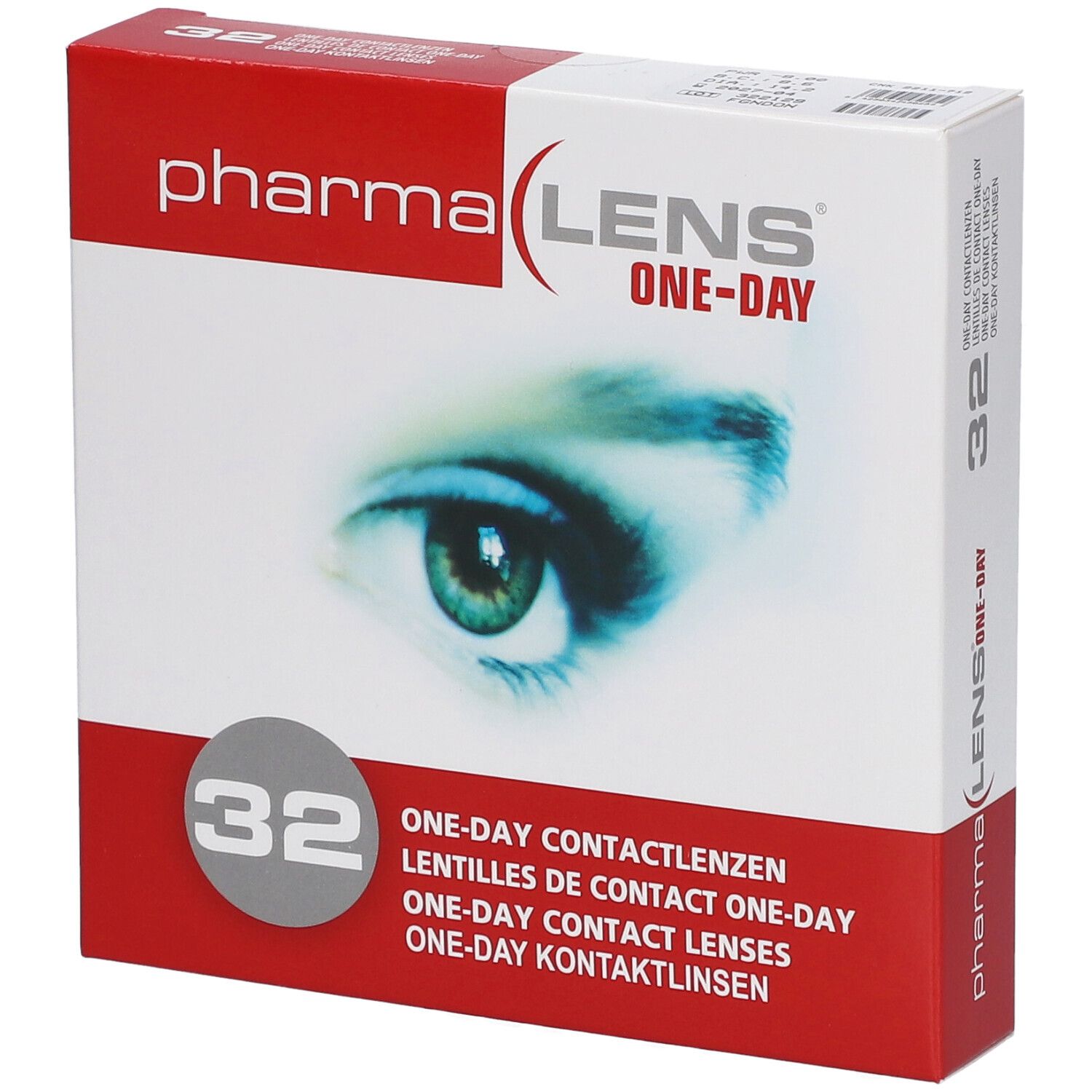 PharmaLens lentilles (jour/24 heurs) (Dioptrie: -8.00)