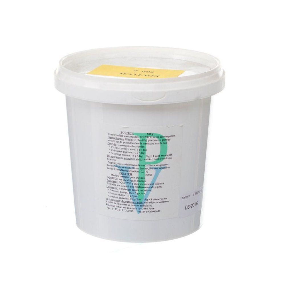 Seau blanc avec couvercle. Autocollant avec texte. Étiquette avec informations produit et logo. Indication de date.