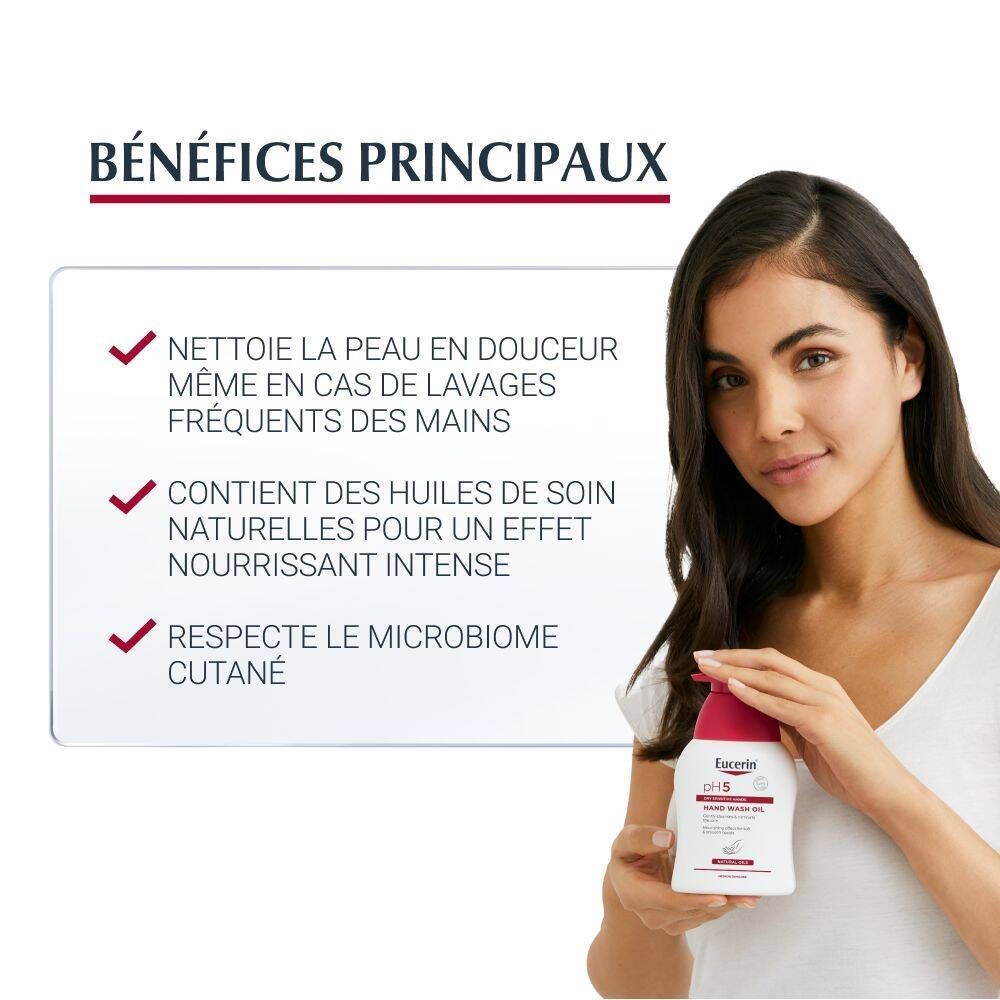 Eucerin pH5 Huile Lavante Mains Sèches et Abimées