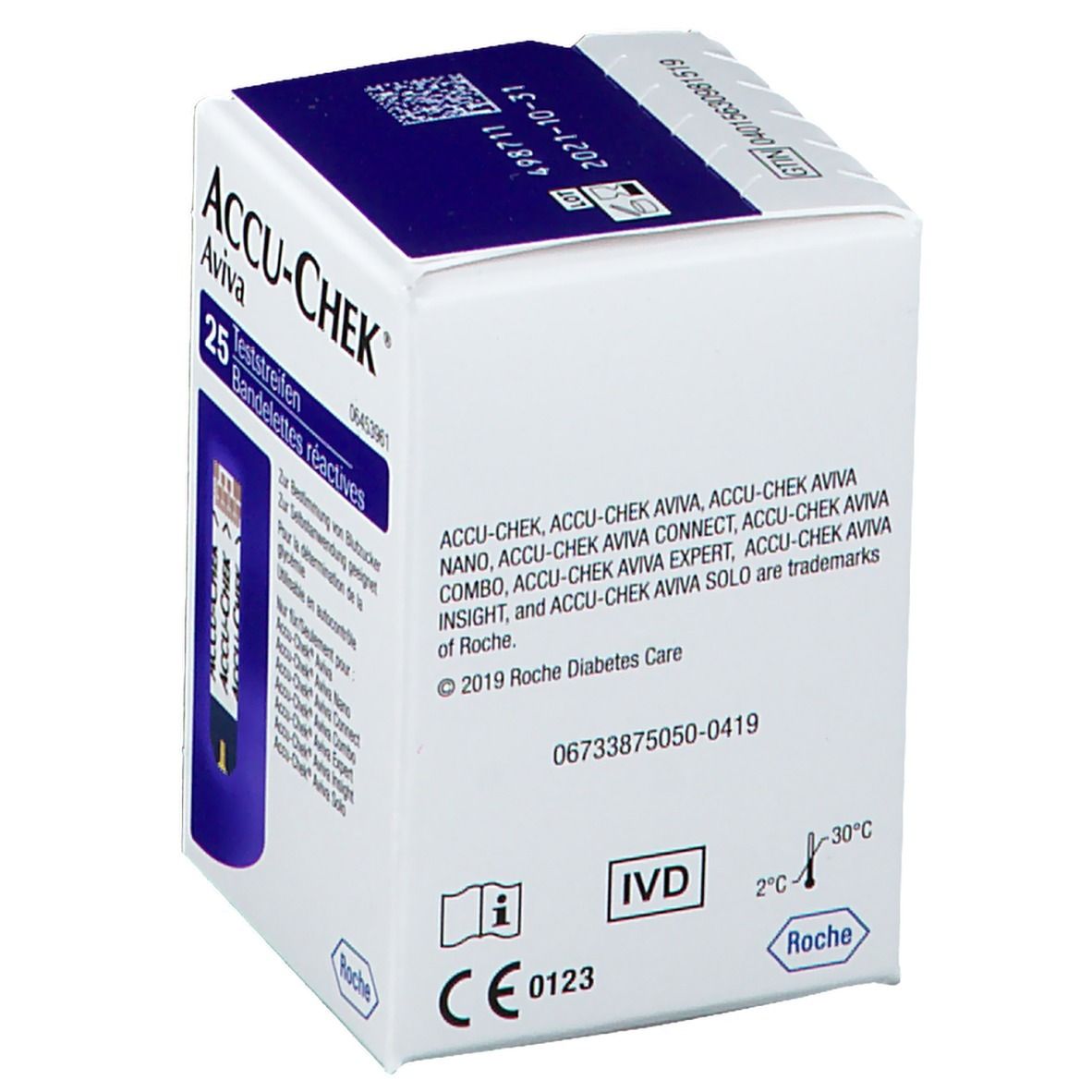 Accu-Chek Aviva Bandelettes Reactive