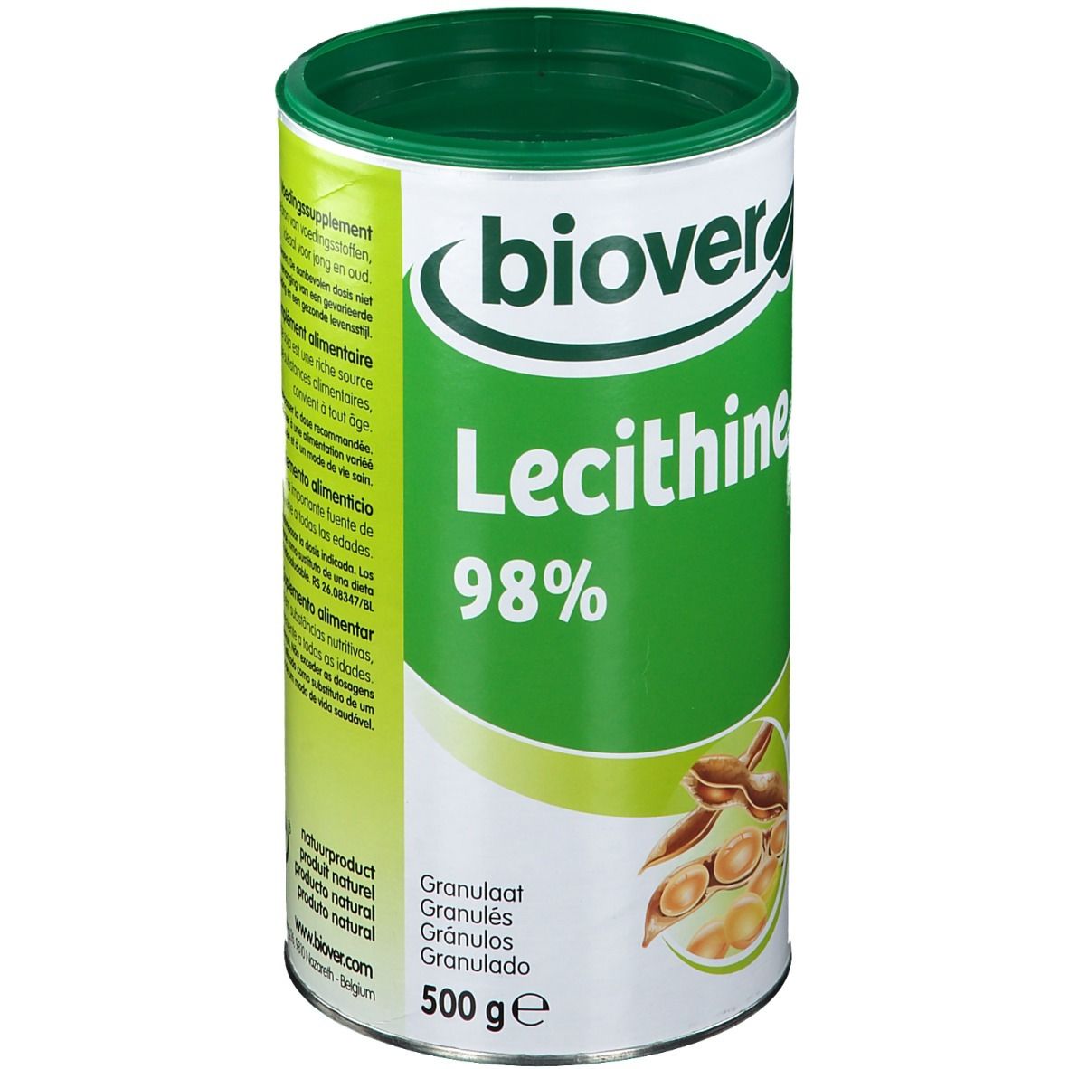 Biover Lecithine Granules 500 g - farmaline.be