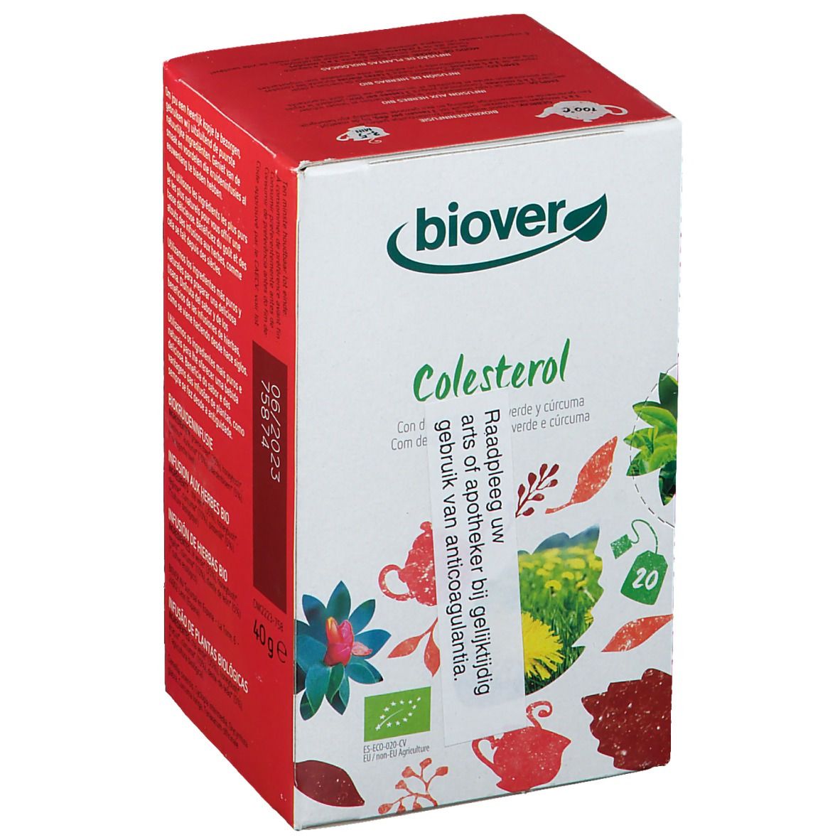 Biover Biokruideninfusie Cholesterol