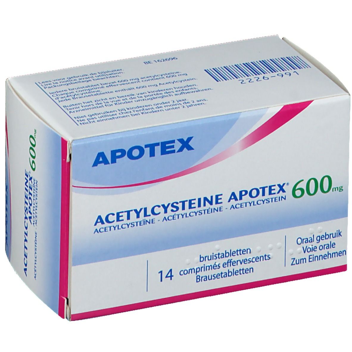 Acetylcysteïne Apotex 600mg