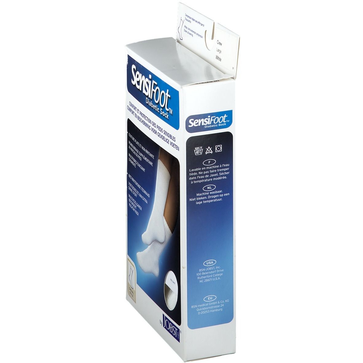 Jobst Sensifoot Chaussette L 43-44 Wit