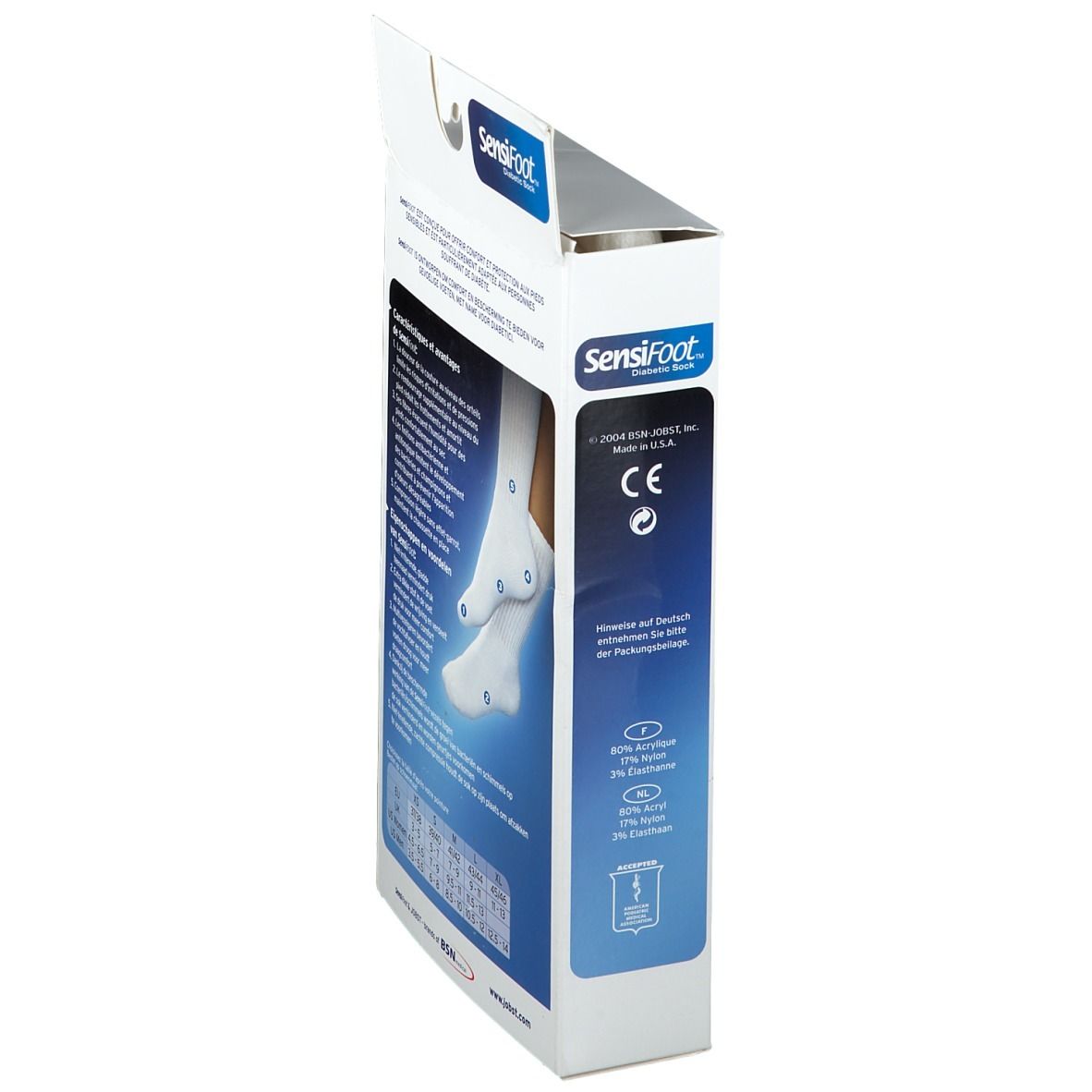 Jobst Sensifoot Chaussette L 43-44 Wit