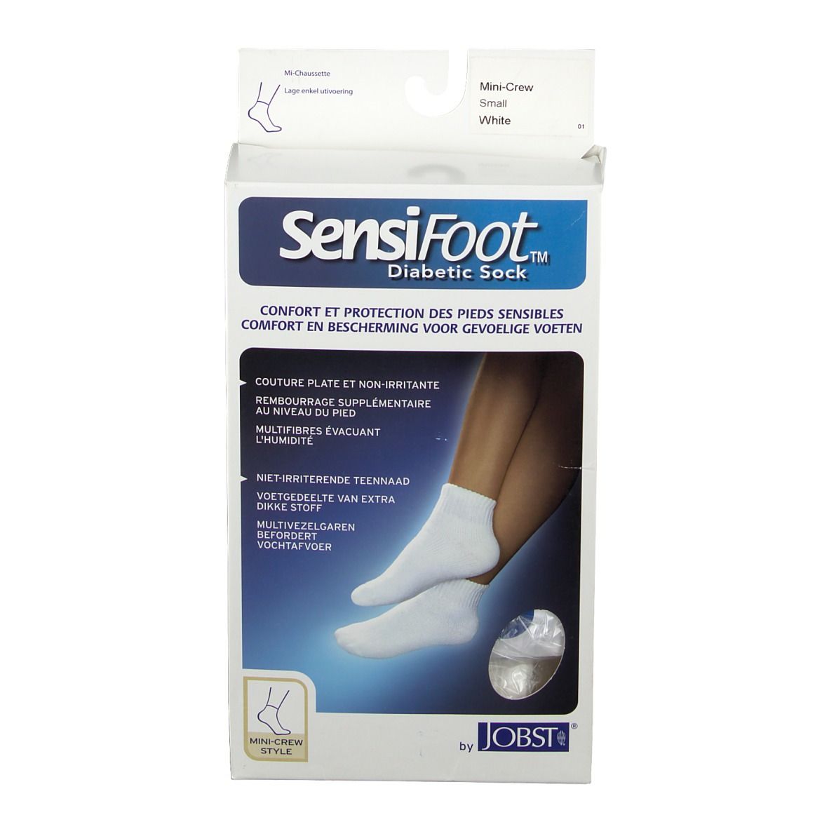 Jobst Sensifoot Mini-Sok S 39-40 Wit