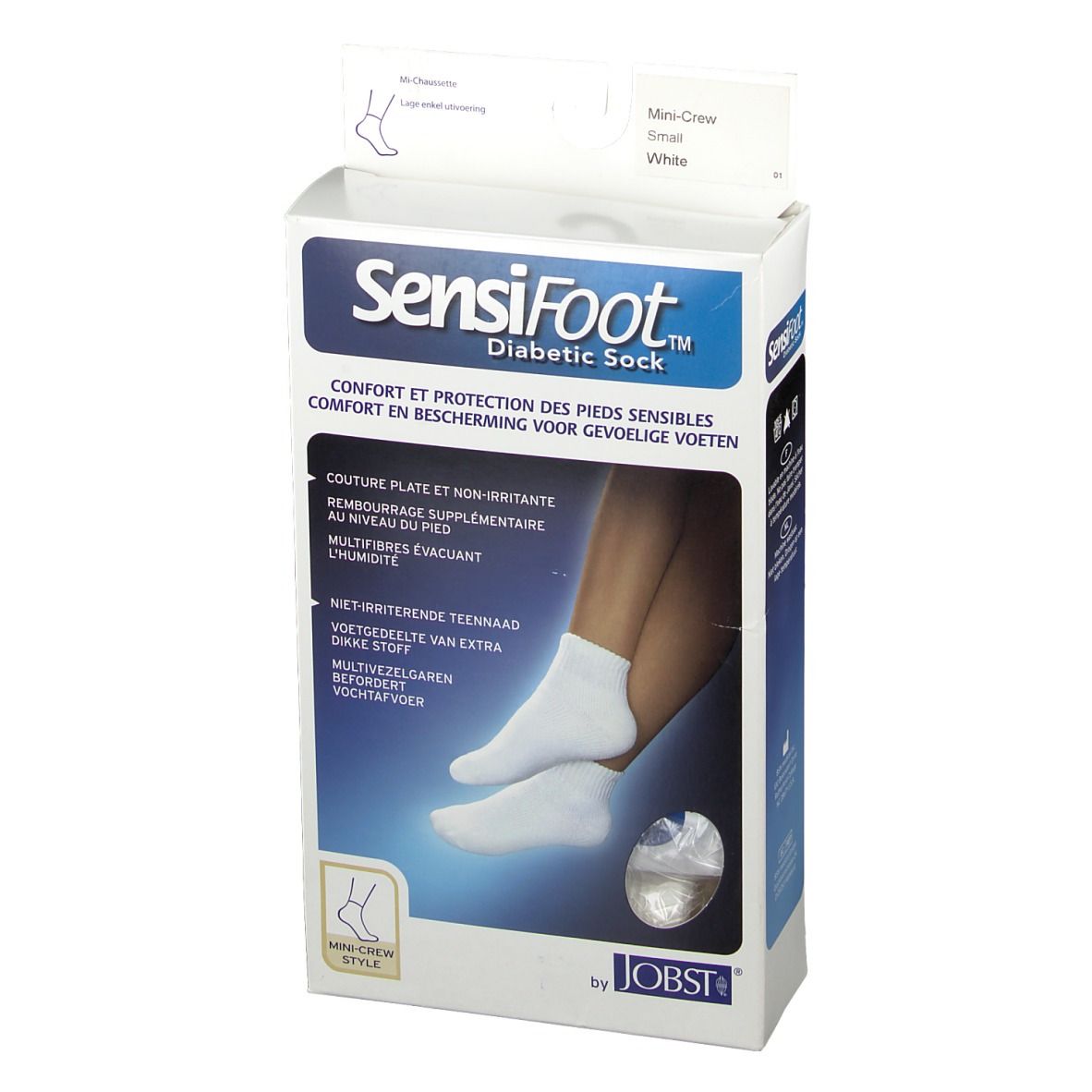 Jobst Sensifoot Mini-Sok S 39-40 Wit