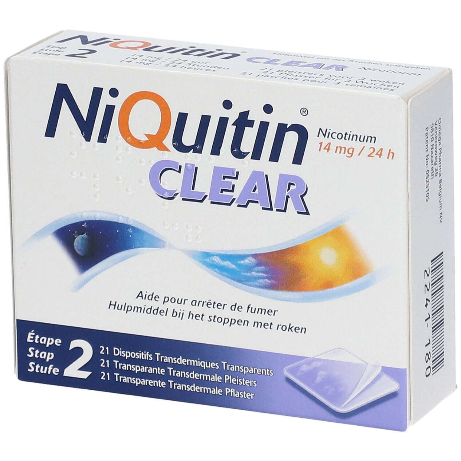 NiQuitin® Clear 14mg/24h