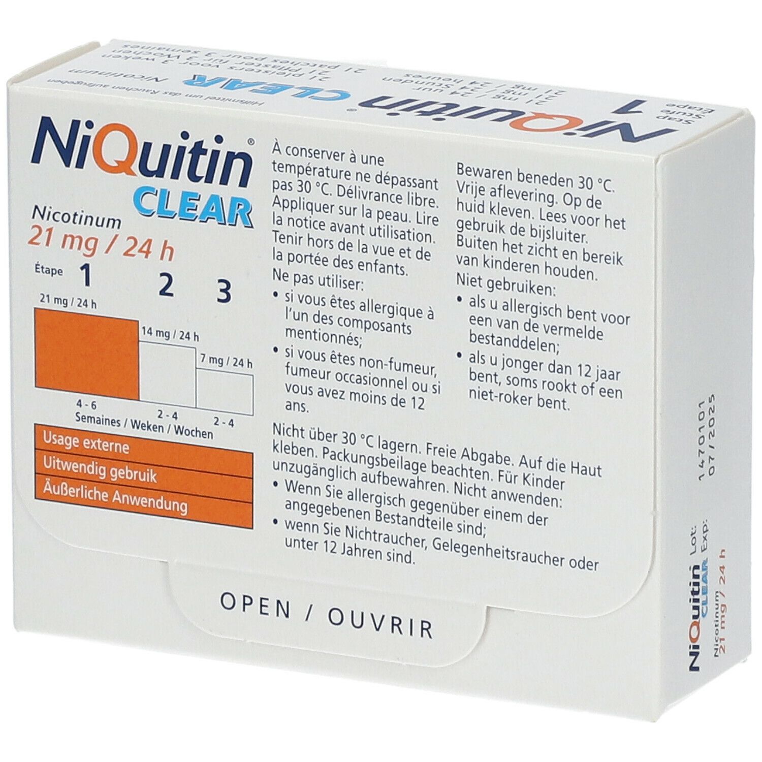 NiQuitin® Clear 21 mg/24 h