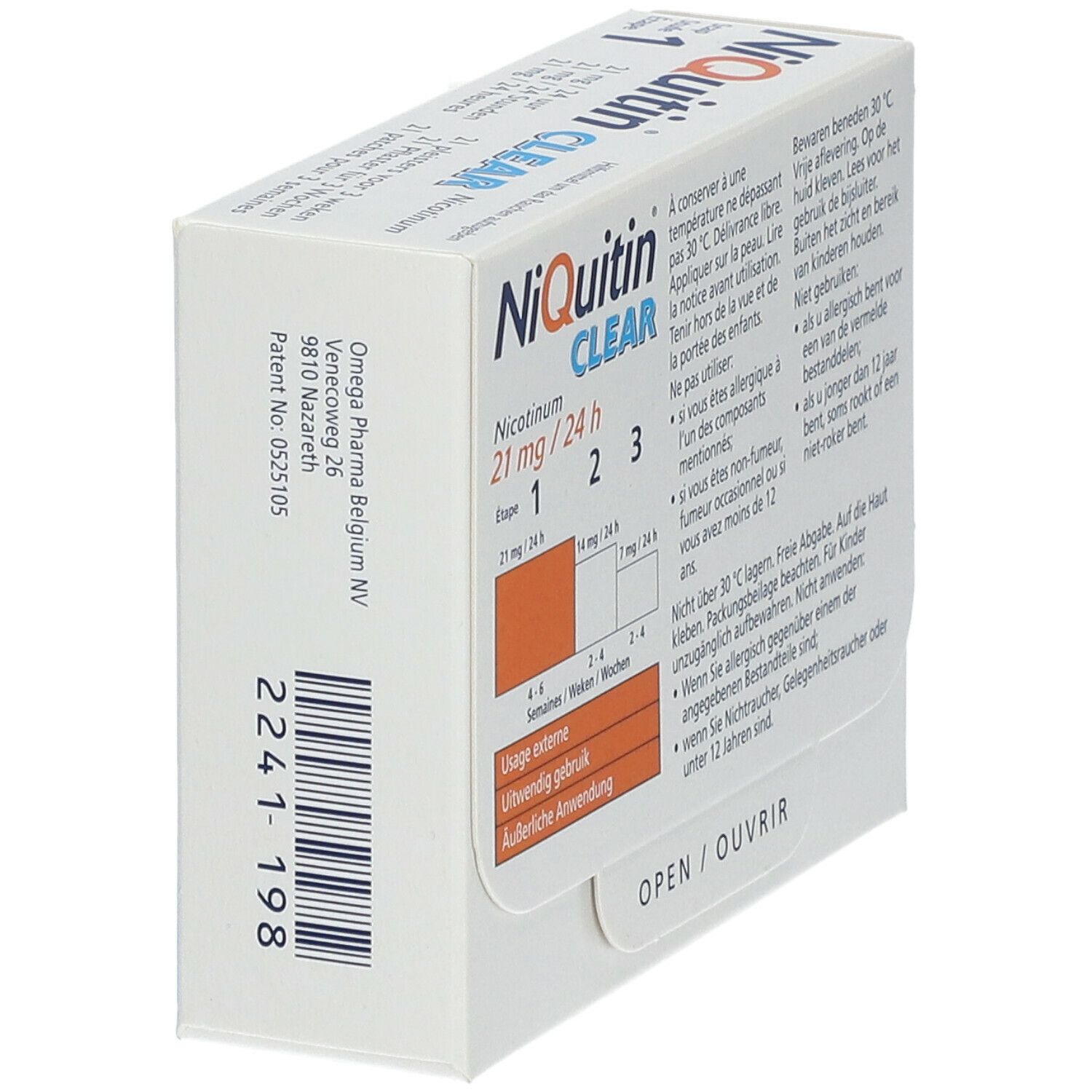 NiQuitin® Clear 21 mg/24 h