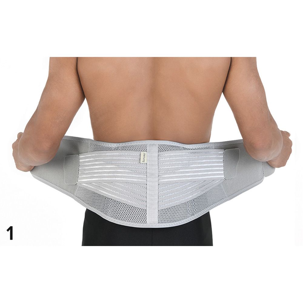 Verpakking met productafbeelding en voorbeelden van gebruik. Merk FUTURO en 3M-logo zichtbaar.