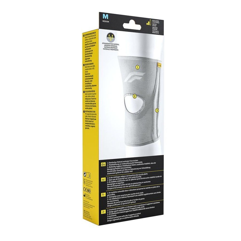 3M™ Futuro™ Sport Genouillère Stabilisateur, emballage. Genouillère avec support latéral, taille M.