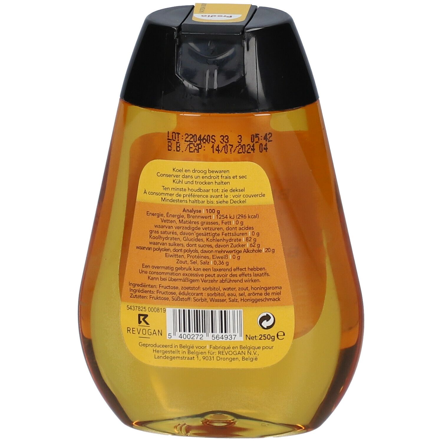 Prodia Tartinade Goût Miel Squeezer