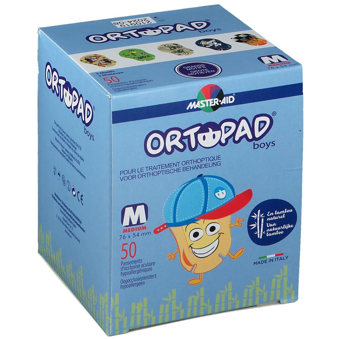 Ortopad For Boys Medium Oogkompres 2-5 Jaar