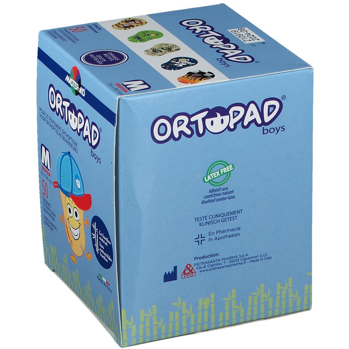 Ortopad For Boys Medium Oogkompres 2-5 Jaar