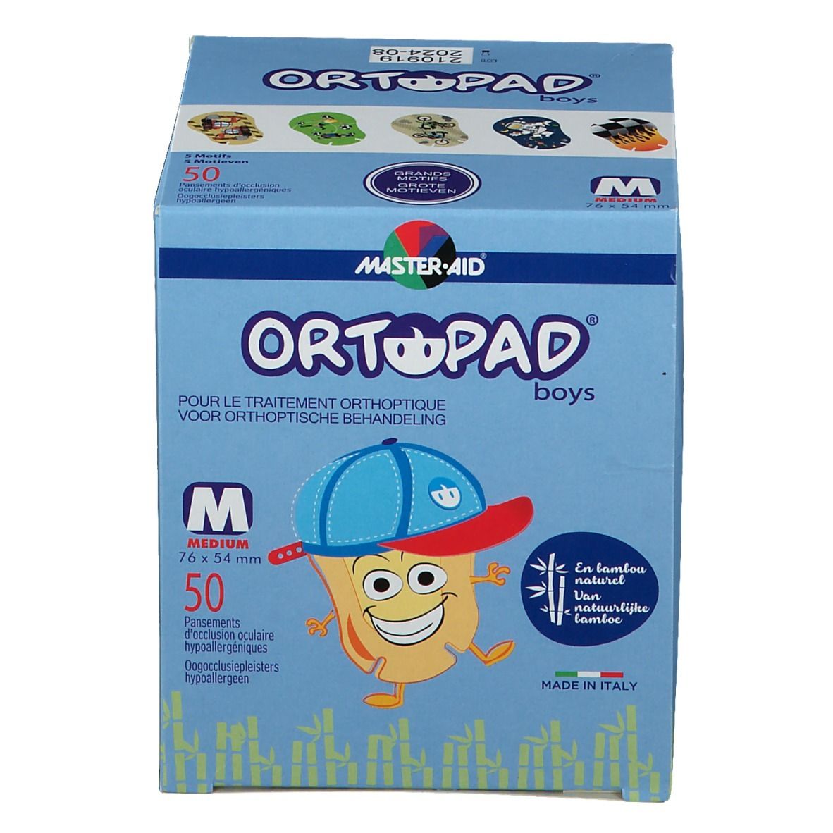 Ortopad For Boys Medium Oogkompres 2-5 Jaar