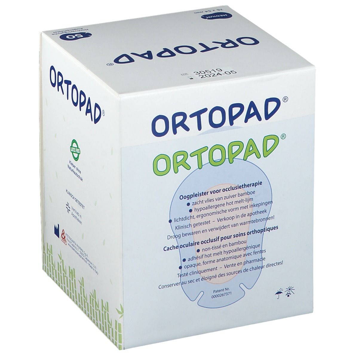 Ortopad Wit Medium Oogkompres