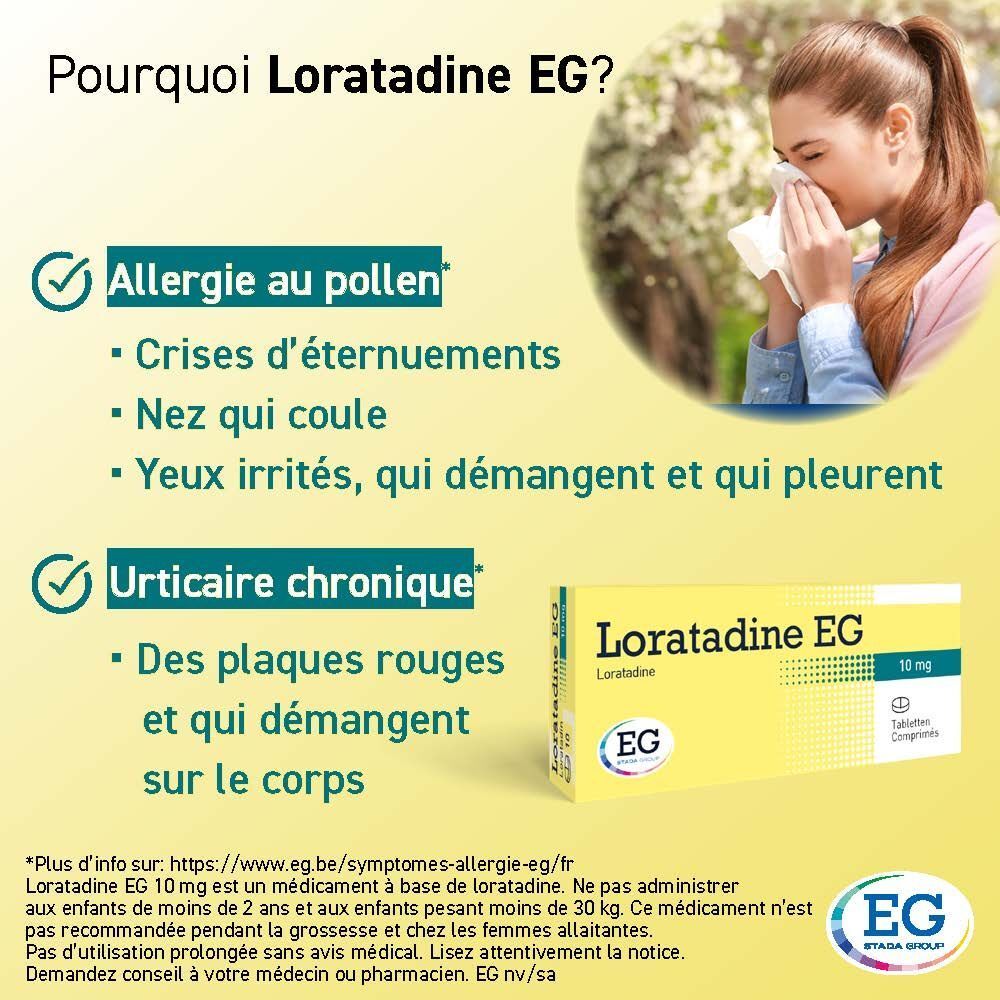 Loratadine EG 10 mg | Allergie & Urticaire