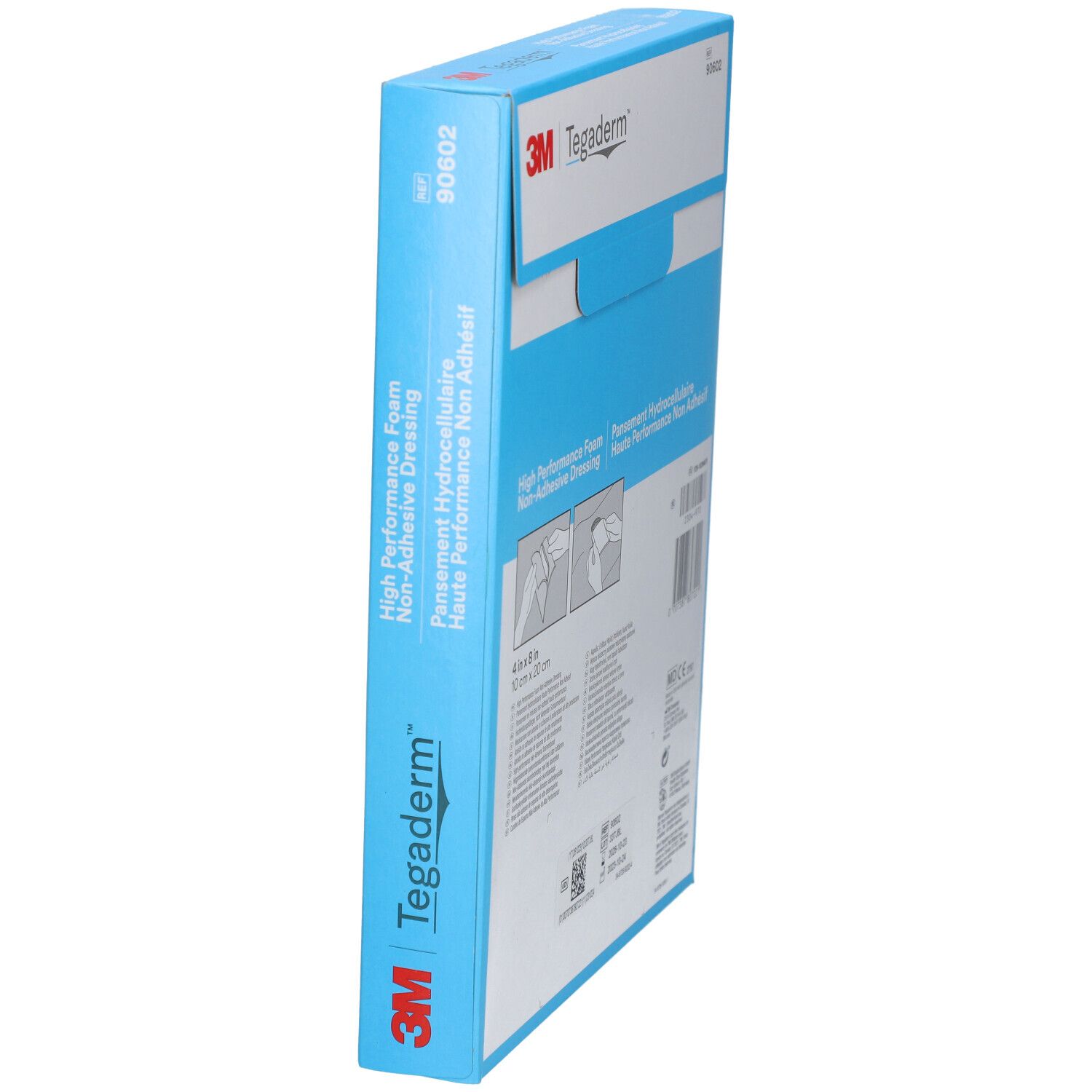 3M Tegaderm Pansement Hydrocellulaire Non-adhesif 10cm x 20cm 90602