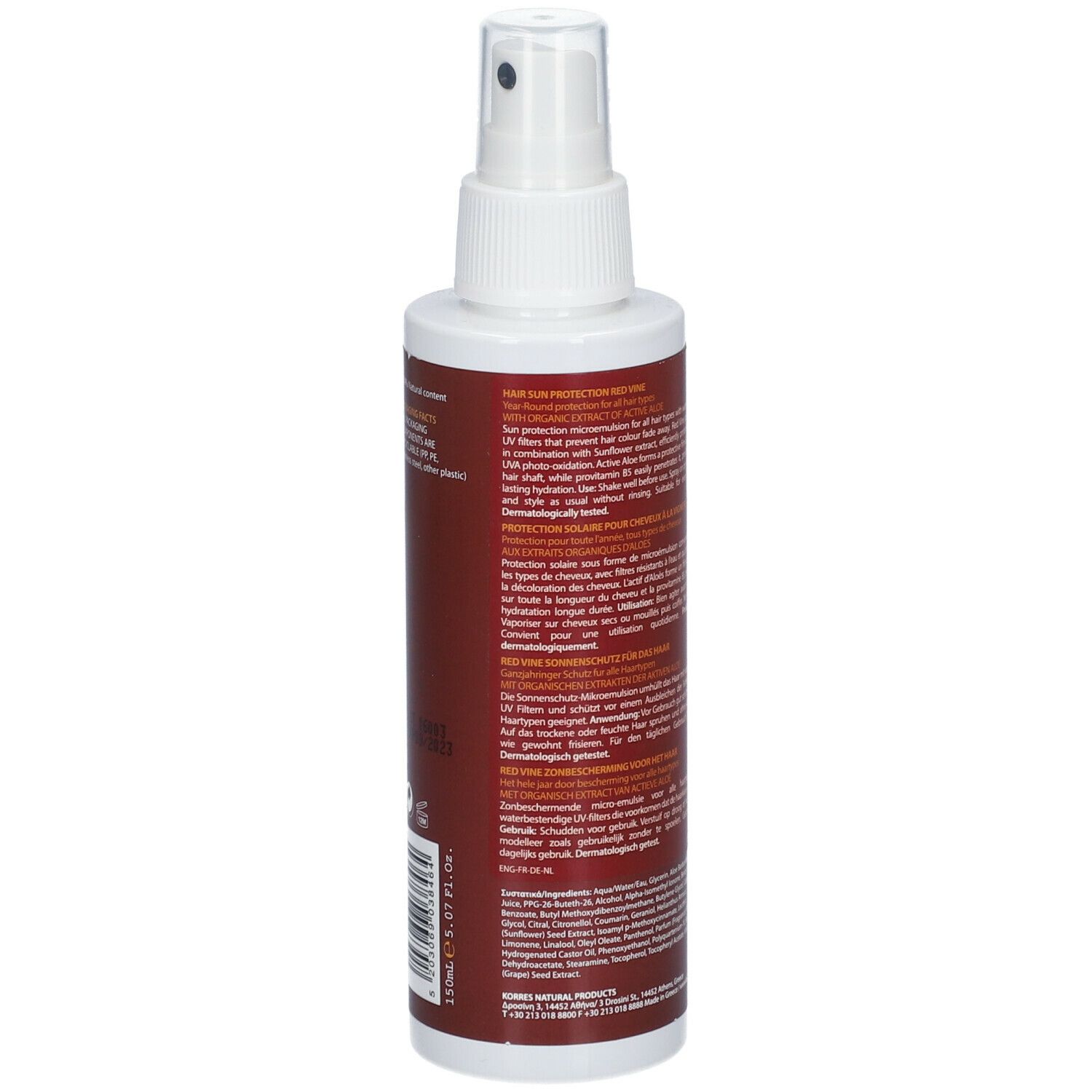 Korres Sun Protection Des Cheveux Red Vine