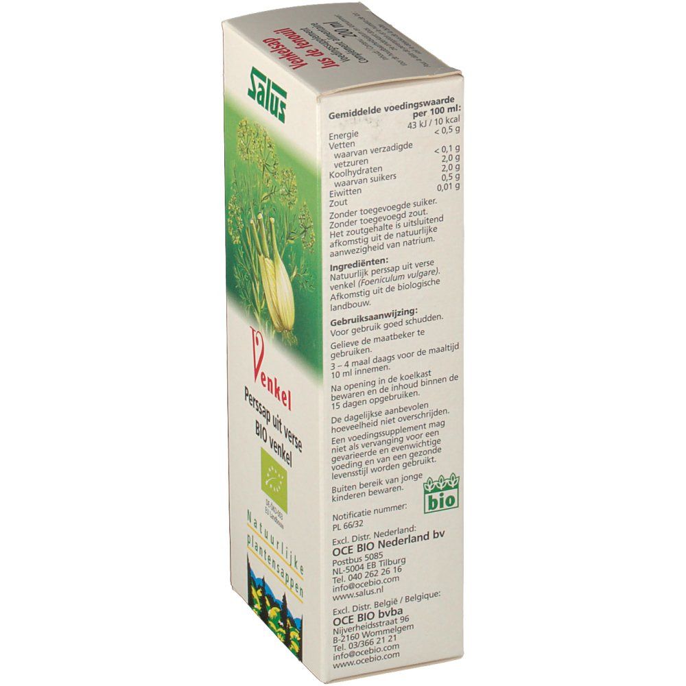 Salus Jus De Fenouil Bio