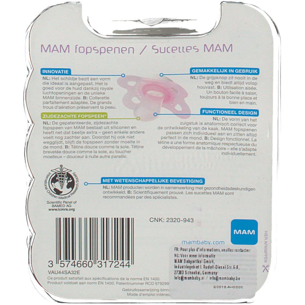 Dodie Fopspeen Mini-Ulti Nightline 1 Dag