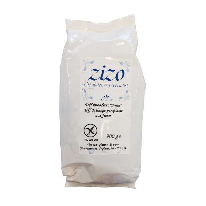 Zizo Teffmeel Bruin Brood Glutenvrije Broodmix