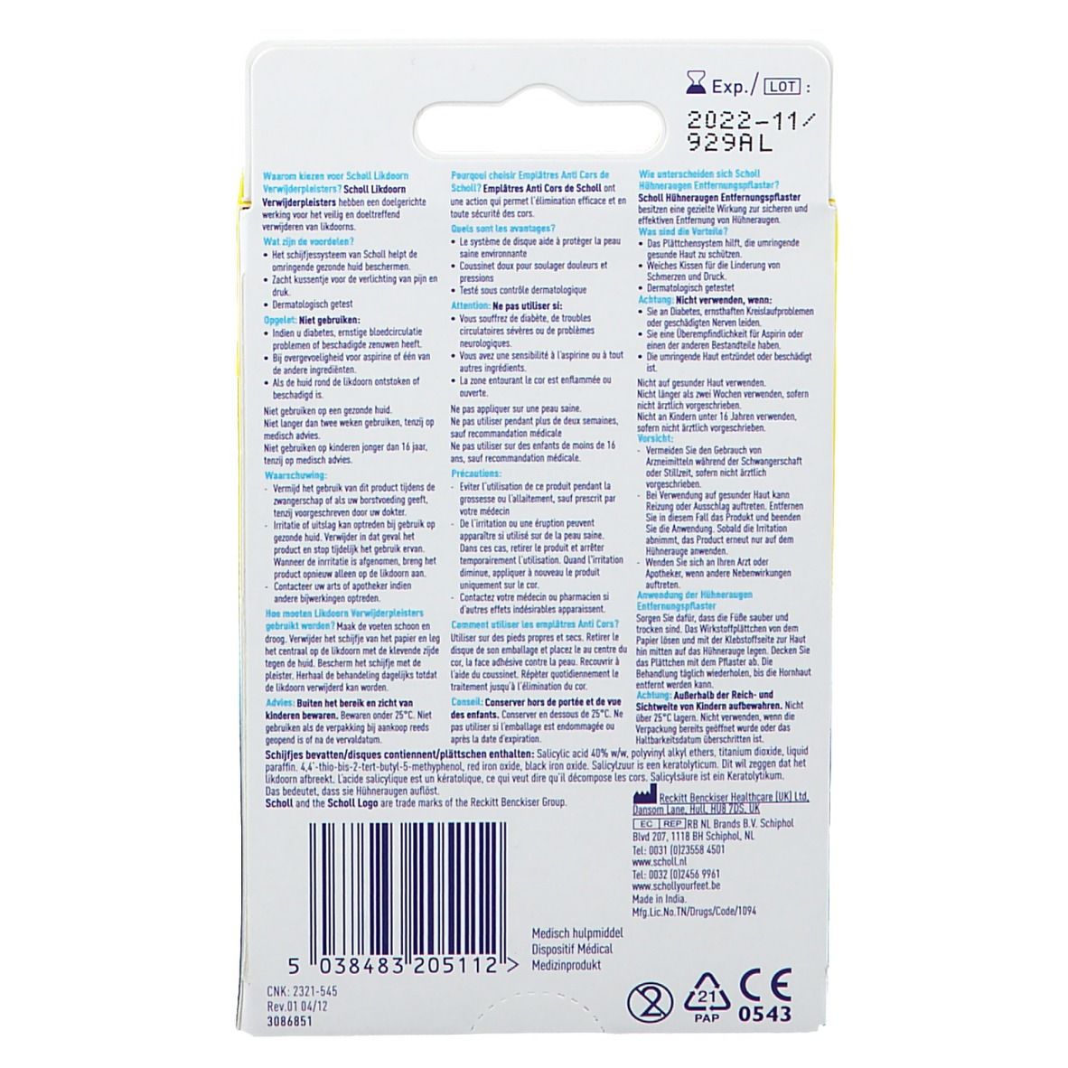 Scholl Pansements Cors