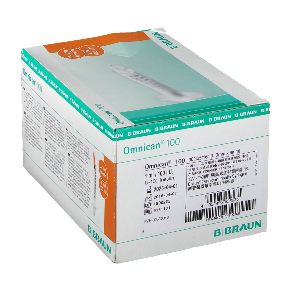 Braun Omnican 100  0,3 x 8Mm