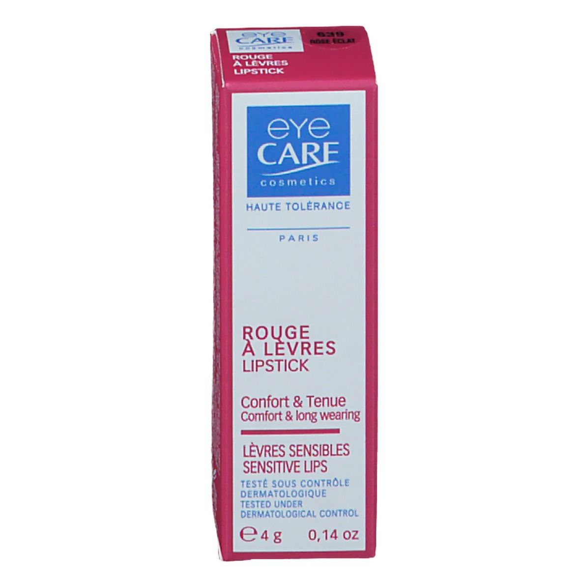 Eye Care Rouge A Lèvres Haute Tolérance Rose Eclat 639