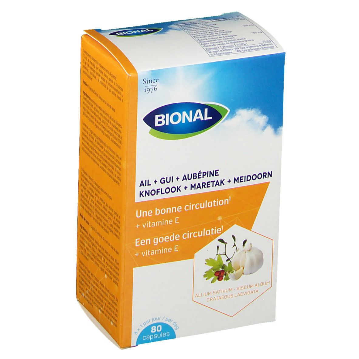 Bional Ail + Gui + Aubépine – Circulation Sanguine et Immunité – Complément Alimentaire à la Vitamine E