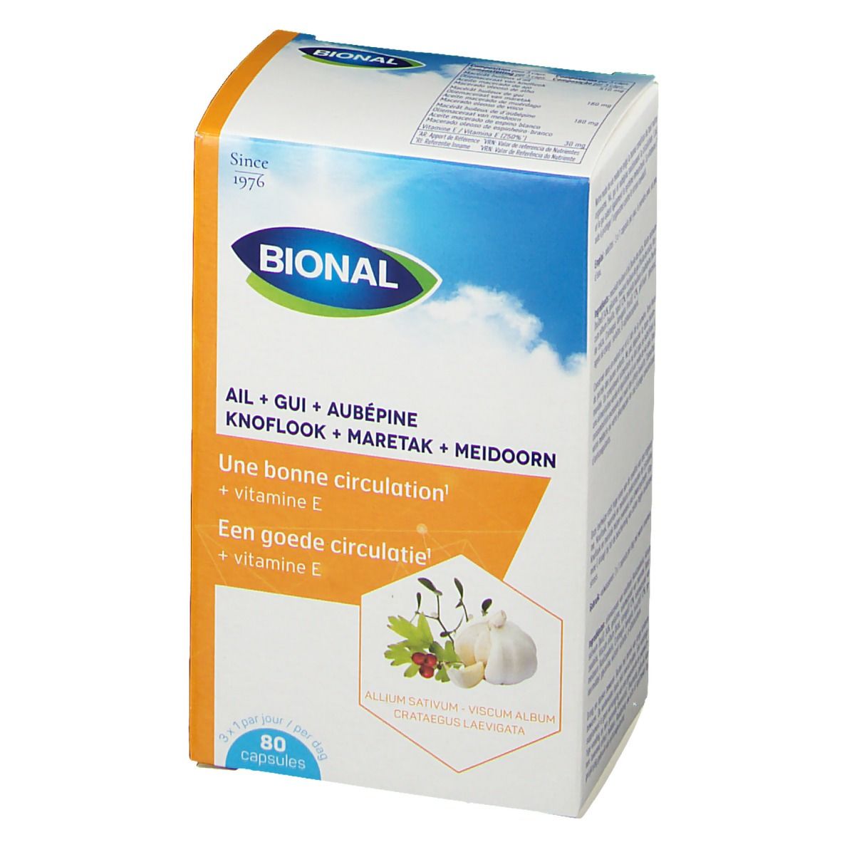 Bional Ail + Gui + Aubépine – Circulation Sanguine et Immunité – Complément Alimentaire à la Vitamine E