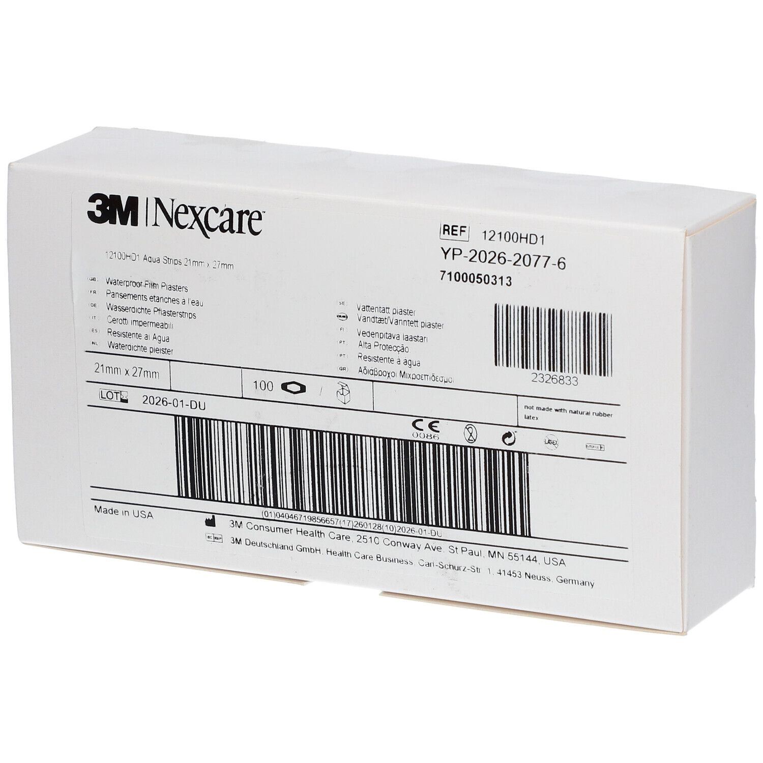 Nexcare Aqua Protect Plâtres 22mm x 28mm