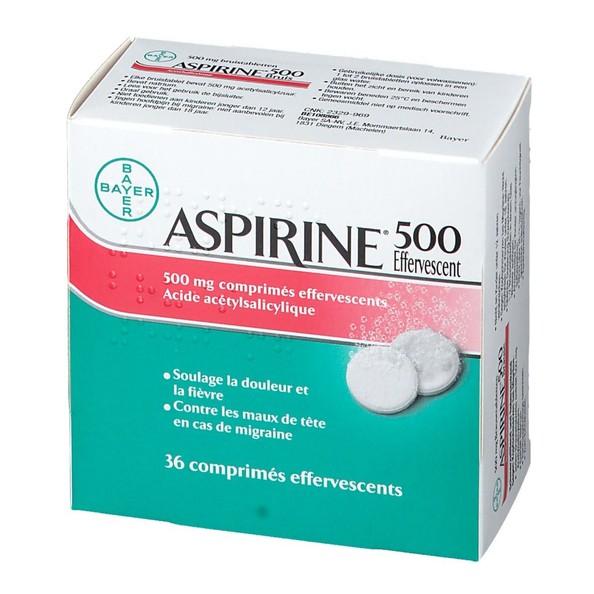 Aspirine 500mg Effervescent