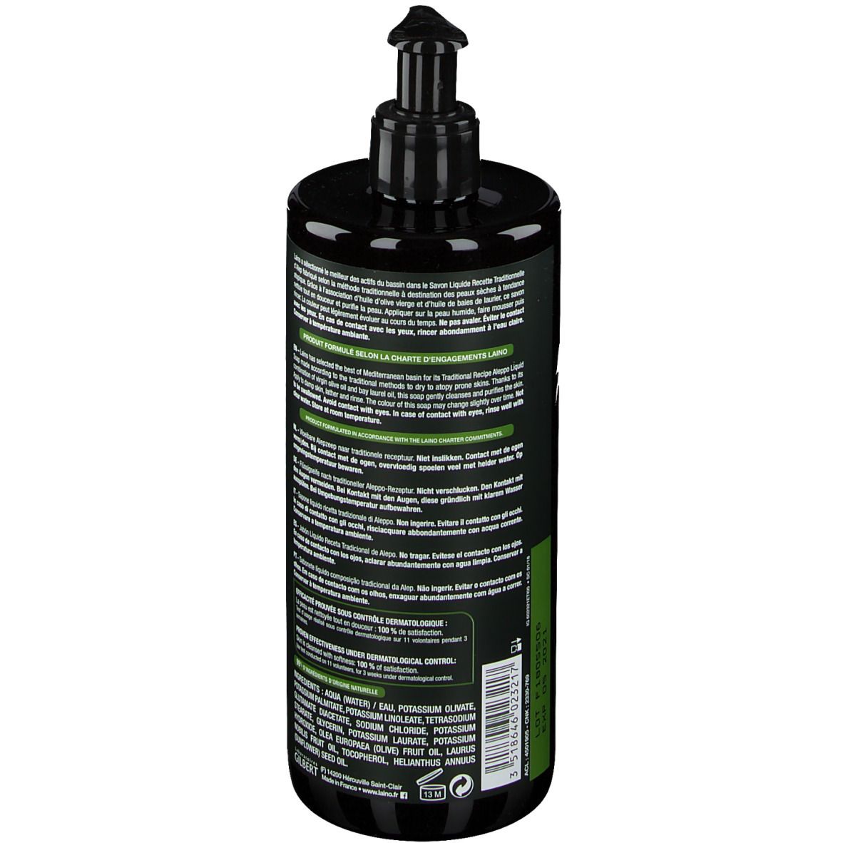 Laino Savon Liquide Recette Draditionnelle d'Alep
