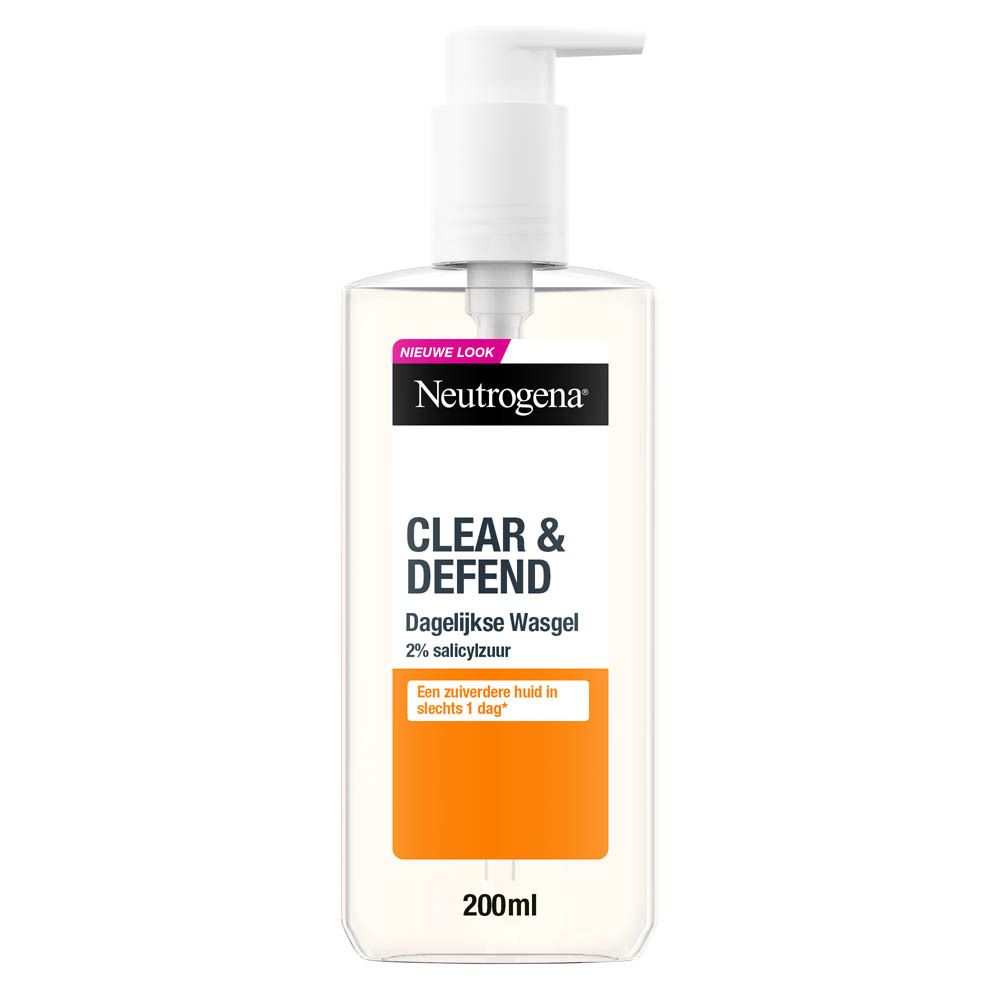 Neutrogena Clear & Defend Dagelijkse Reinigingsgel met 2% salicylzuur