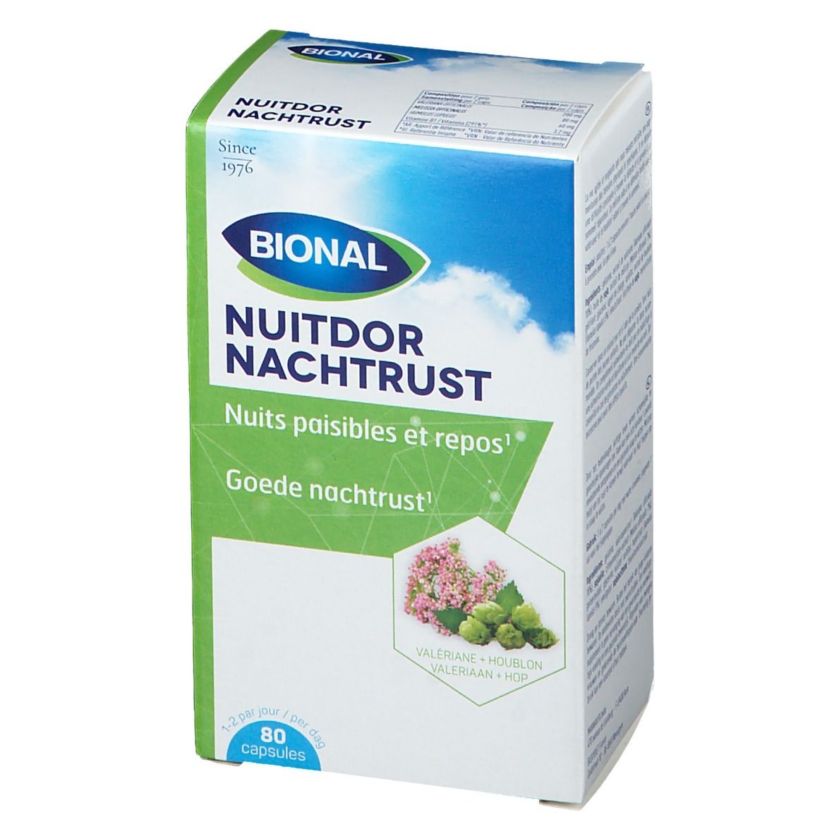 Bional Nachtrust – Nachtrust – Natuurlijk Voedingssupplement met Valeriaan en Hop