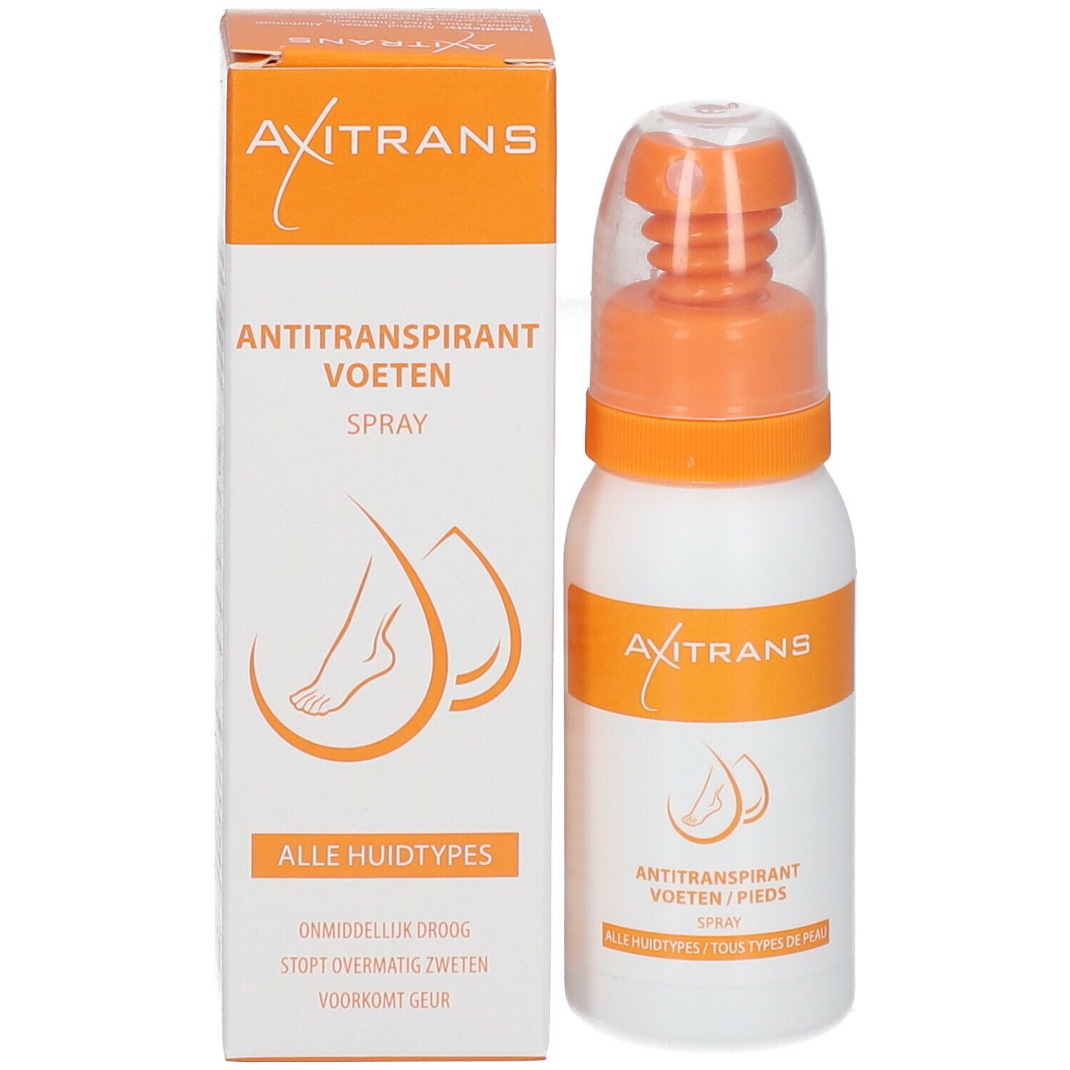 Axitrans Anti-Transpirant Spray Voeten