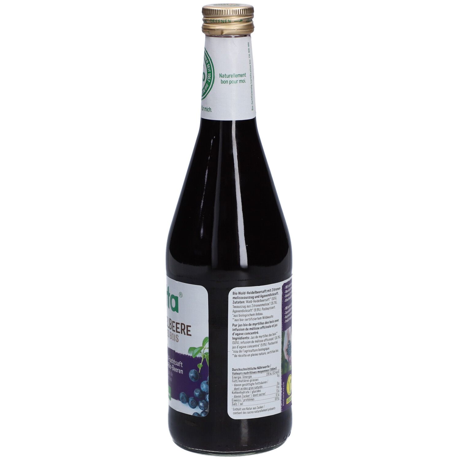 Biotta Jus de Myrtilles des Bois