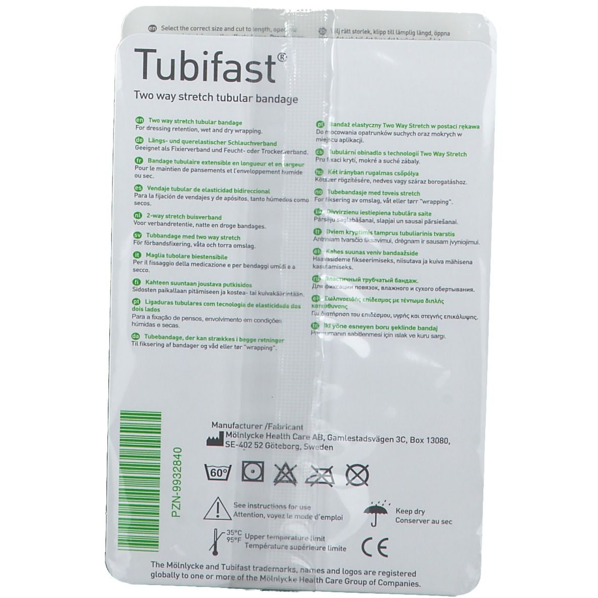 Tubifast Jaune  10,75 cm x 1 m 2483