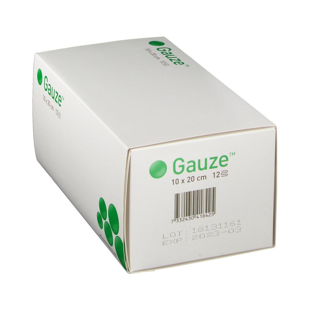 Gauze Compress Non-Sterile 12 Layers 10x20 cm 158500