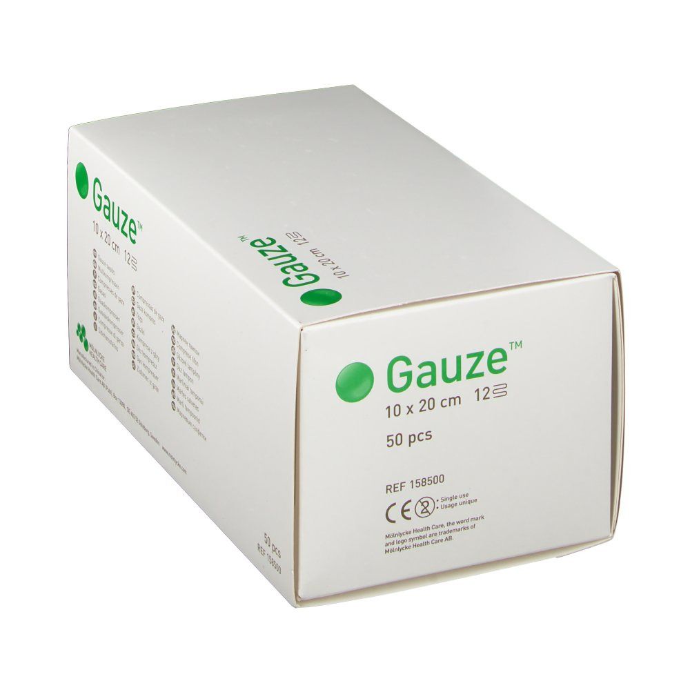 Gauze Compress Non-Sterile 12 Layers 10x20 cm 158500
