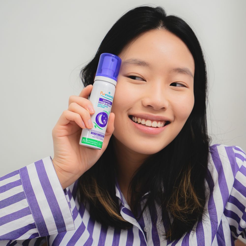 Spray détente Puressentiel aux 12 huiles essentielles, 75ml.