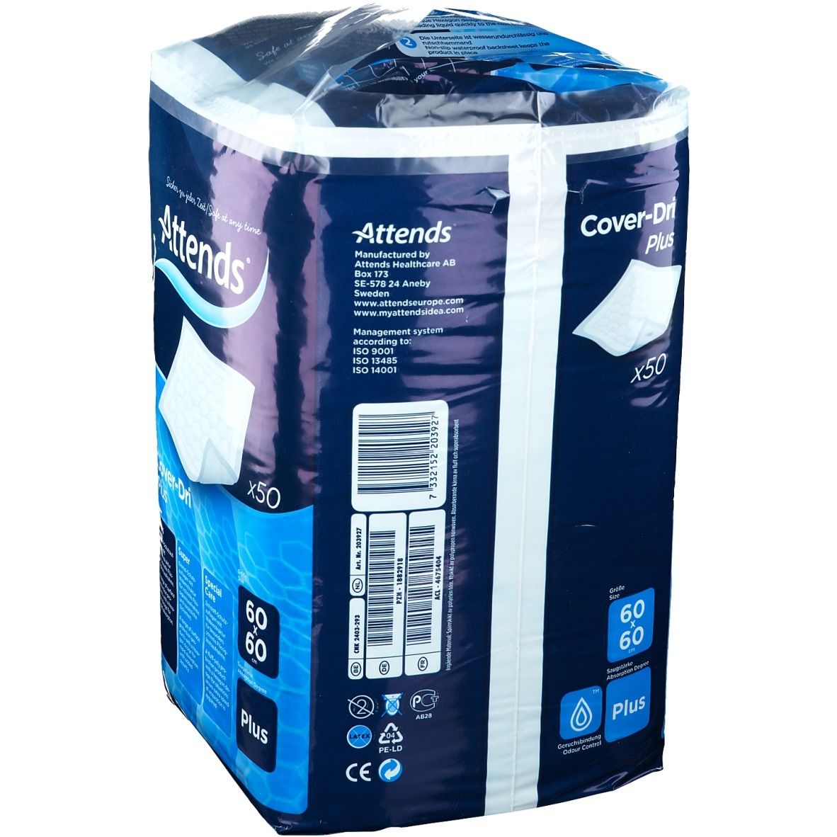 Attends® Cover Dri Plus Onderlegger 60x60cm