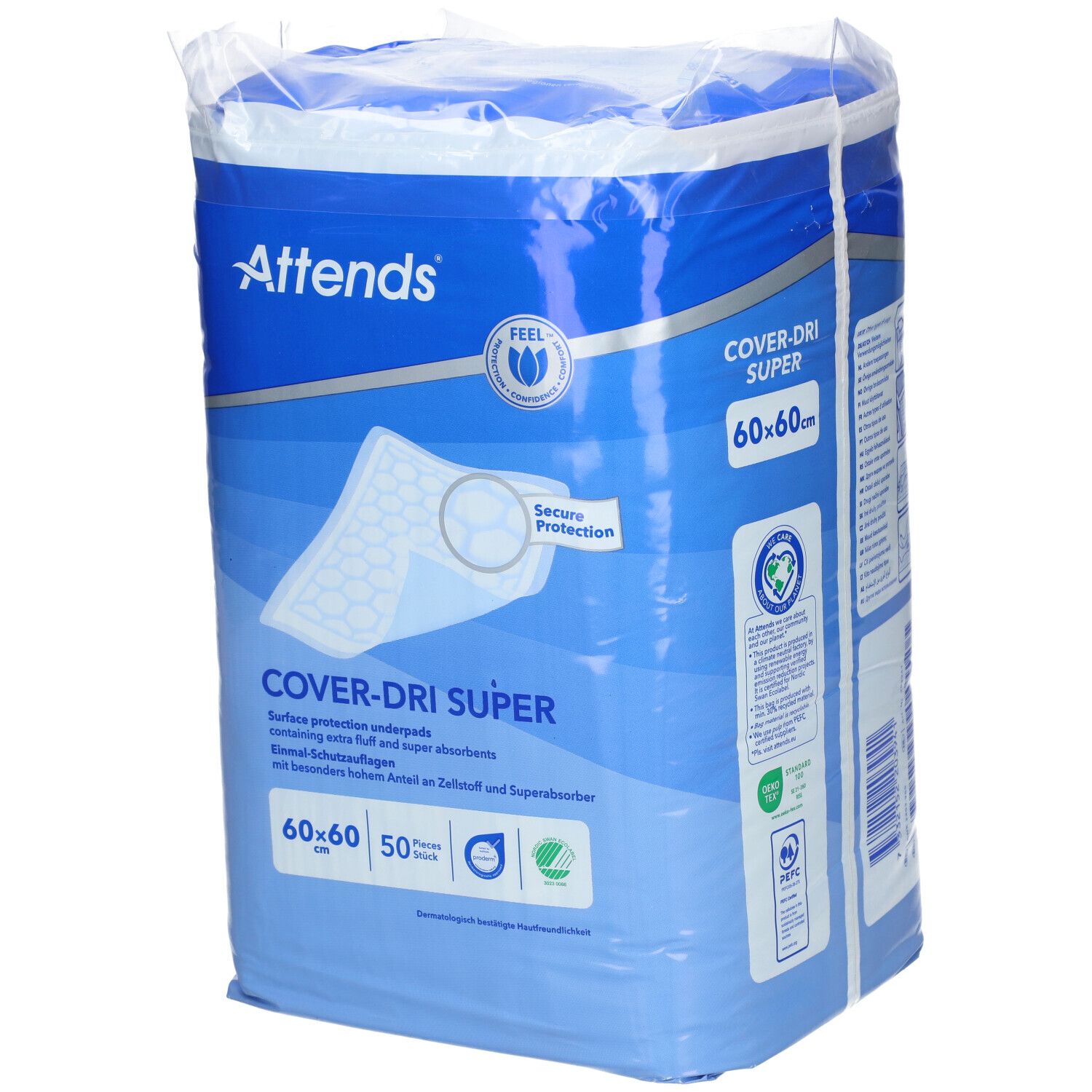 Attends® Cover Dry Super Onderlegger 60x60 cm